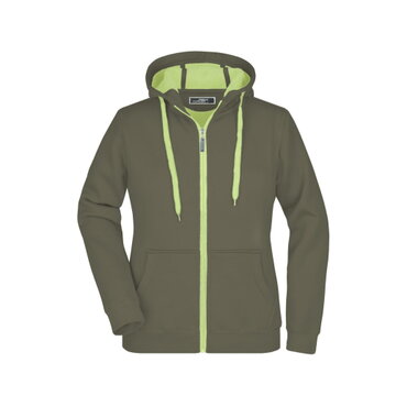 Sudadera con capucha y cremallera mujer JN354
