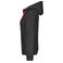 Sudadera con capucha y cremallera mujer JN354. Color black/red.