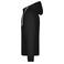 Sudadera con capucha y cremallera hombre JN355. Color black/carbon.