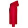 Sudadera con capucha y cremallera hombre JN355. Color red/carbon.