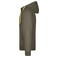 Sudadera con capucha y cremallera hombre JN355. Color olive/lime/green.