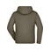 Sudadera con capucha y cremallera hombre JN355. Color olive/lime/green.