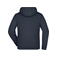 Sudadera con capucha y cremallera hombre JN355. Color navy/aqua.
