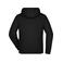Sudadera con capucha y cremallera hombre JN355. Color black/carbon.
