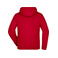 Sudadera con capucha y cremallera hombre JN355. Color red/carbon.
