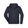 Sudadera con capucha y cremallera hombre JN355. Color navy/red.