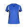 Camiseta de running mujer JN390. Color royal/black.