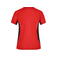 Camiseta de running mujer JN390. Color red/black.