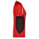 Camiseta de running mujer JN390. Color red/black.