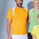 Camiseta deportiva contrastada unisex JN397. .