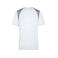 Camiseta deportiva contrastada unisex JN397. Color white/silver.