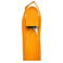 Camiseta deportiva contrastada unisex JN397. Color orange/white.