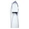 Camiseta deportiva contrastada unisex JN397. Color white/silver.
