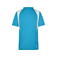Camiseta deportiva contrastada unisex JN397. Color turquoise/white.