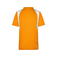 Camiseta deportiva contrastada unisex JN397. Color orange/white.