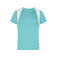 Camiseta deportiva contrastada niño Jn397k. Color mint/white.