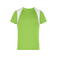 Camiseta deportiva contrastada niño Jn397k. Color lime/green/white.