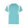 Camiseta deportiva contrastada niño Jn397k. Color mint/white.