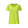 Camiseta de running mujer JN495. Color bright/yellow/bright/blue.
