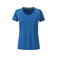 Camiseta de running mujer JN495. Color bright/blue/bright/yellow.
