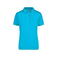 Polo cuello con rayas mujer JN568. Color aqua/white.