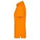 Polo cuello con rayas mujer JN568. Color orange/white.