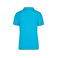 Polo cuello con rayas mujer JN568. Color aqua/white.