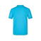 Polo cuello con rayas hombre JN569. Color aqua/white.