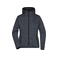 Chaqueta polar con capucha mujer JN588. Color dark/melange/black.