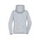 Chaqueta polar con capucha mujer JN588. Color light/melange/carbon.