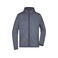 Chaqueta polar con capucha hombre JN589. Color denim/melange/black.