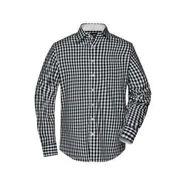Camisa de cuadros manga larga unisex JN617