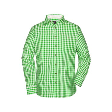Camisa de cuadros manga larga hombre JN638