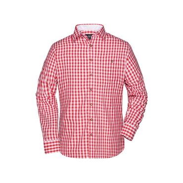 Camisa de cuadros manga larga hombre JN638