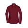 Camisa manga larga easy care mujer JN677. Color wine.