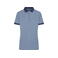 Polo cuello con rayas mujer JN705. Color blue/melange/navy.