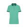 Polo cuello con rayas mujer JN705. Color green/melange/dark/green.