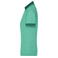 Polo cuello con rayas mujer JN705. Color green/melange/dark/green.