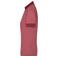Polo cuello con rayas mujer JN705. Color wine/melange/wine.