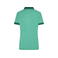 Polo cuello con rayas mujer JN705. Color green/melange/dark/green.