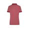 Polo cuello con rayas mujer JN705. Color wine/melange/wine.