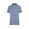 Polo cuello con rayas mujer JN705. Color blue/melange/navy.