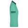 Polo cuello con rayas mujer JN705. Color green/melange/dark/green.