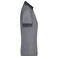 Polo cuello con rayas mujer JN705. Color black/melange/black.