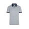 Polo hombre JN706. Color grey/heather/navy.