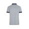 Polo hombre JN706. Color grey/heather/navy.