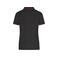 Polo técnico mujer JN721. Color black/red.