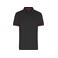 Polo técnico hombre JN722. Color black/red.