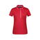 Polo cuello con rayas mujer JN727. Color red/white.