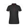 Polo cuello con rayas mujer JN727. Color black/red.